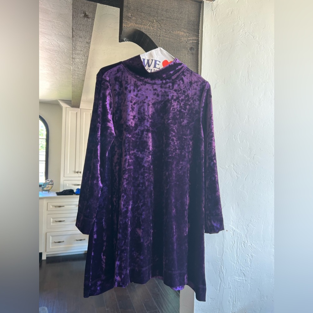 Purple Velvet cocktail dress.   Size S